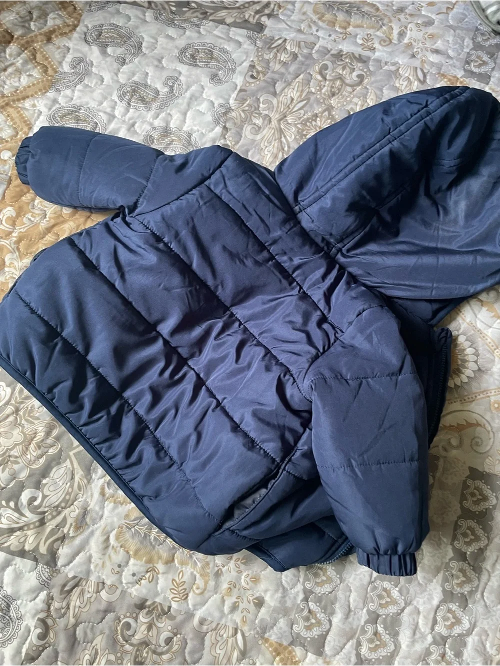 First Impressions Cozy Navy Sherpa Jacket